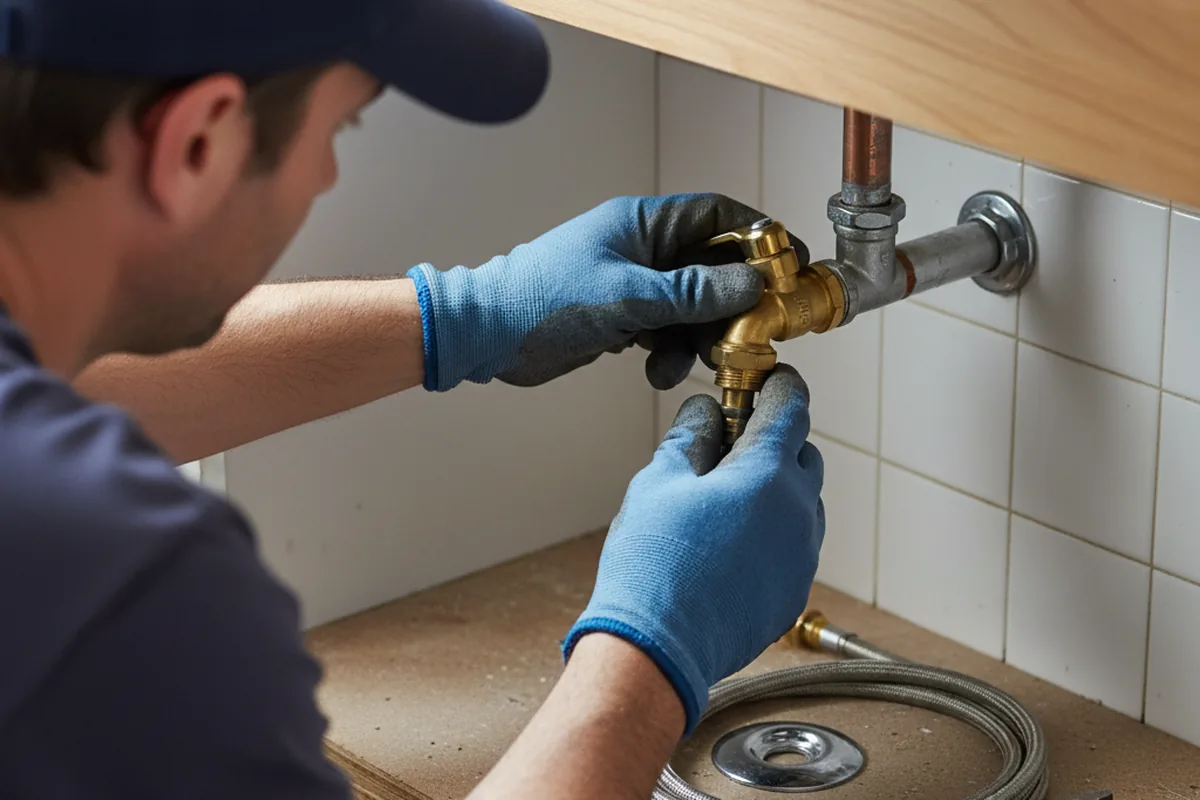 Shutoff valve and fitting work during Emergency Plumbing in Caroga Lake